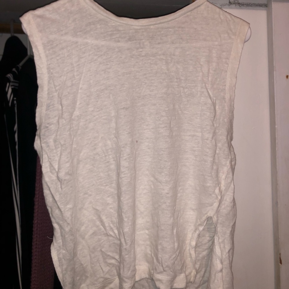 White simple tee
